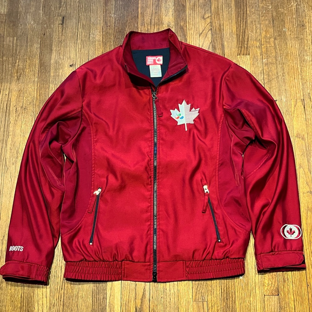 Vintage Sydney Roots 2000 Team Canada Zip Up Sweater Oversized Small